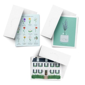 Everyday Greeting Card Pack (3ct) "Flowers, House, Jar" by Ramus & Co - 1 of 4