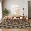 Area Rugs Living Room Modern Geometric Carpet Non-Slip Low Pile Machine Washable Accent Rug - 4 of 4