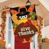 Briarwood Lane Give Thanks Turkey Holiday Burlap House Flag Thank - 4 of 4