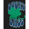 St. Patrick's Day Lucky Lass Adult Long Sleeve Hoodie - 2 of 2