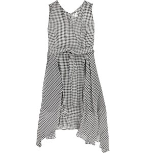 bar III Womens Gingham Asymmetrical Dress - 1 of 2