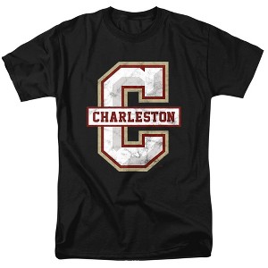 Men's College of Charleston Official Distressed Primary T-Shirt - 1 of 4