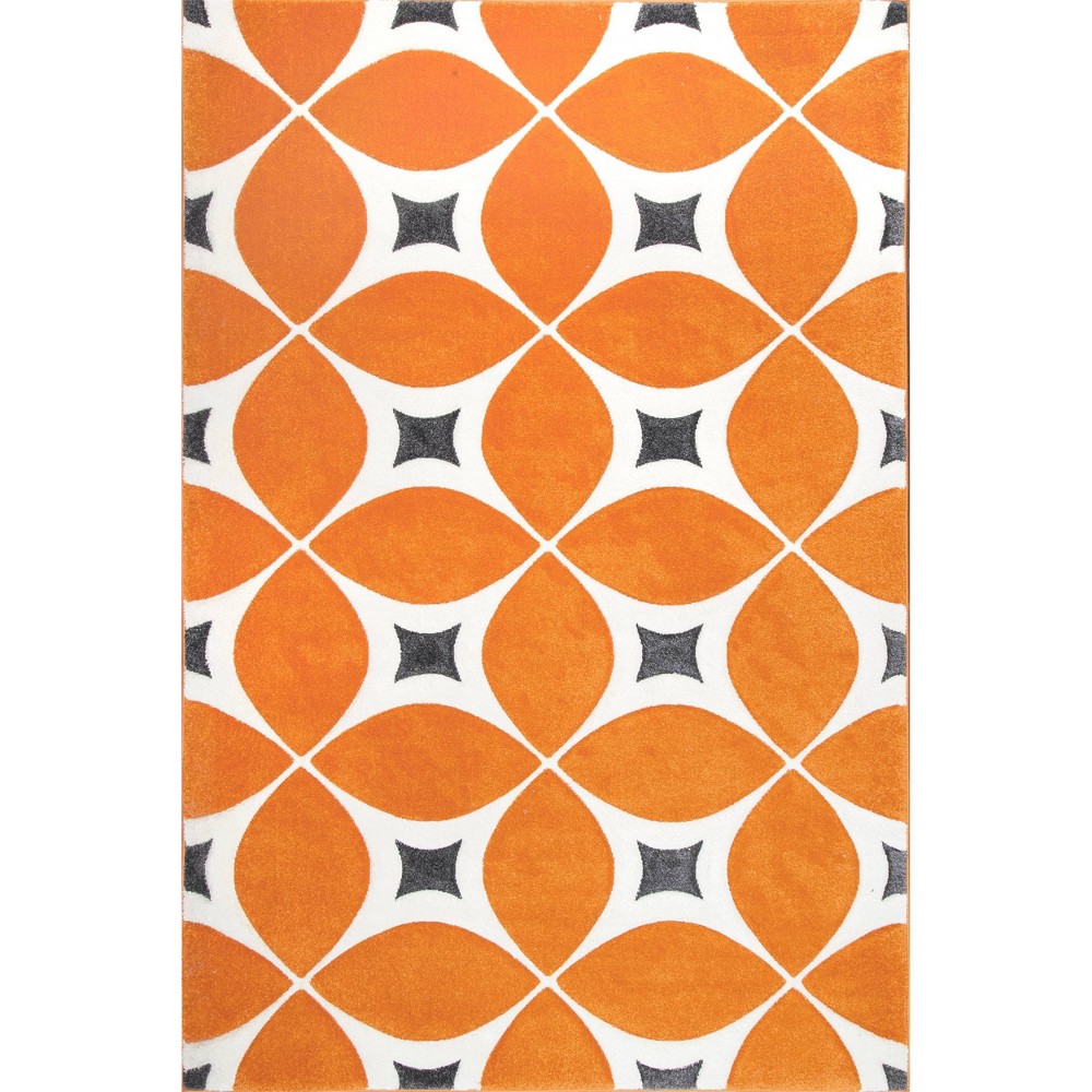 8'6inx11'6in Hand Tufted Gabriela Area Rug Deep Orange - nuLOOM