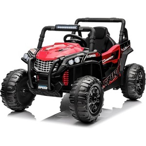 Ride On Car for Kids, 12V Toy Electric Truck UTV with Large Wide Seat and Remote Control, Led Lights, 2 Spring Suspension - 1 of 4