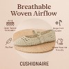 CUSHIONAIRE  Windsor Woven Womens Flats with Adjustable Strap – Comfortable Mary Jane Ballet Flats for Women - 3 of 4