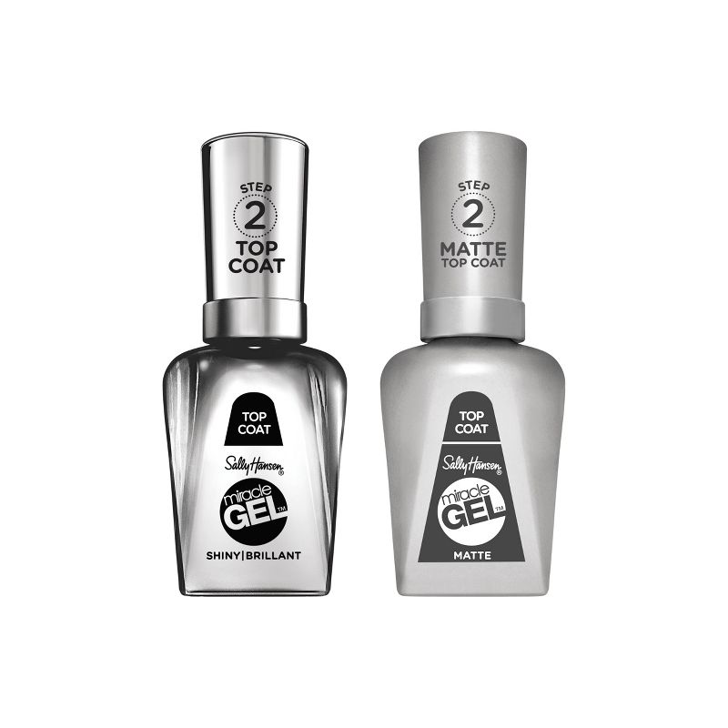 Sally Hansen Miracle Gel Nail Color Duo Pack - Shiny &#38; Matte Top Coat - 1 fl oz, 1 of 5