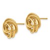 Black Bow Jewelry 13mm Polished and Textured Love Knot Earrings in 14k Yellow Gold - 2 of 4