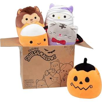 Squishmallows 5" 2023 Halloween Plush 5-Pack - Officially Licensed Kellytoy Plush - Collectible Soft Squishy Mini Stuffed Animal Toys - Gift for Kids