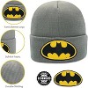 Beanie for Kids and Adults Winter Hat – Beanie with Batman Patch Licensed (One Size) - 3 of 4