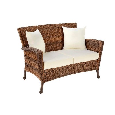 Faux Sea Grass Collection Patio Loveseat - W Unlimited