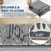 Washable Striped Area Rug Non-Slip Strip Rugs for Living Room Low Pile Floor Carpet Rugs for Bedroom Dining Room Home Office - 4 of 4