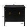 Accent Storage Cabinet with 2 Doors and Shelves Mid Century Modern Sideboard Buffet Cabinet - 2 of 4