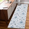 Vintage Floral Area Rug Machine Washable Rug Stain Resistant Easy Cleaning Indoor Carpet With Nin-Slip Backing Low Pile Floor Cover - 4 of 4