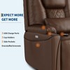 Electric Power Lift Recliner Chair Sofa for Elderly, 3 Adjustable Positions, Side Storage Pockets and Cup Holders, USB Ports, Remote - 4 of 4
