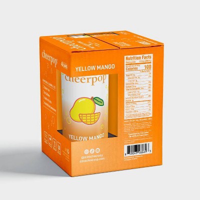 cheerpop Sparkling Mango Fruit Juice Drink - 11oz/4pk
