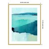 Amanti Art Cyan Reflections II by Annie Warren Wood Framed Wall Art Print - 4 of 4