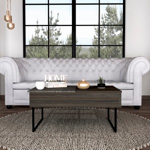 Westover Rectangle Lift Top Coffee Table Carbon Espresso and Onyx - 1 of 1