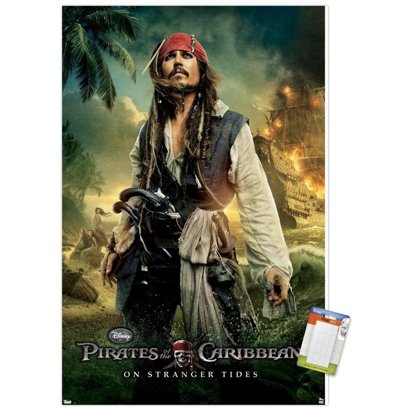 Trends International Disney Pirates of the Caribbean: On Stranger Tides - One Sheet 2 Unframed Wall Poster Prints, 1 of 7