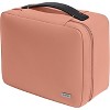 Away Cosmetics Bag, Makeup Bag with Detachable Brush Roll, Waterproof, Clear Zip Pockets, Travel Friendly, Clay Pink - 2 of 4