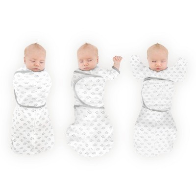 Image of SwaddleDesigns Omni Swaddle Sack Swaddle Wrap - Black Hedgehogs - S - 0-3 Months