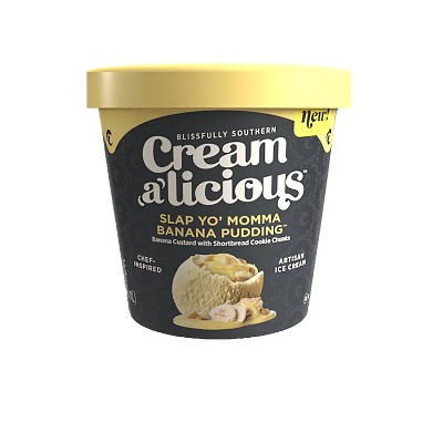 Creamalicious Slap Yo Momma Banana Pudding Ice Cream - 16oz