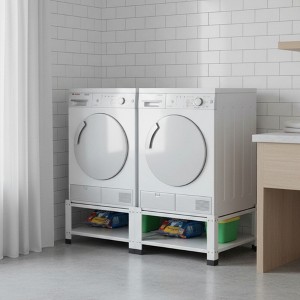 Garvee Washer Dryer Pedestal Set, 2 Pack, White - 1 of 4