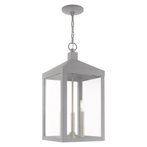 Livex Lighting Nyack 3 - Light Post Light in  Nordic Gray - 1 of 4