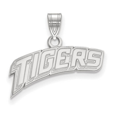 Black Bow Jewelry Sterling Silver Louisiana State Fighting Tigers NCAA Small Pendant
