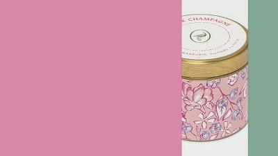 4oz Mini Tin Pink Champagne Candle - Opalhouse™ : Target