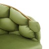 Sapphtopaz Handmade Accent Chair Modern Velvet Mid-Back Chairs Knitting Armchair with Gold Legs Accent Chairs for Living Room, Bedroom - 2 of 4