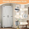AMERLIFE Farmhouse Armoire Wardrobe Closet - 4 of 4