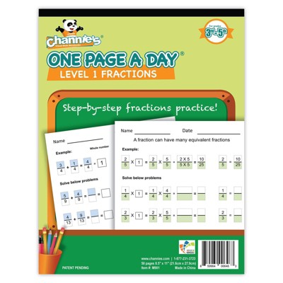 Channie's One Page A Day Beginning Fractions