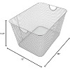 YBM Home Silver Mesh Open Storage Bins - 2 of 4