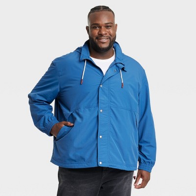 Men's Big & Tall Elevated Rain Coat - Goodfellow & Co™ Blue 3xl : Target