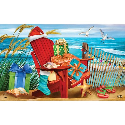 Briarwood Lane Doormat 30x18 Indoor Outdoor Beachy Christmas For ...