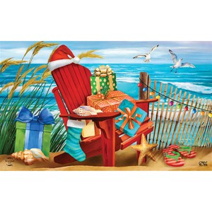 Briarwood Lane Doormat 30x18 Indoor Outdoor Beachy Christmas For Christmas Doormat - 1 of 4