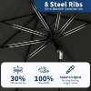 7.5ft Patio Umbrella, Table Umbrella Outdoor Patio with Crank Lift & Push Button Tilt, 6 Sturdy Ribs for Yard, Deck, Pool - 4 of 4