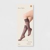 Women's Sheer Fashion Knee Highs - A New Day™ Soft Brown One Size - 2 of 2