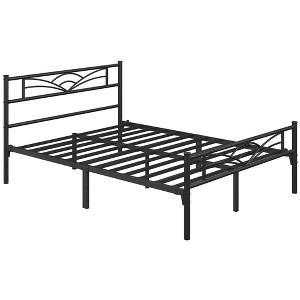 Yaheetech Metal Platform Bed Frame with Cloud-inspired Design Headboard - 1 of 4