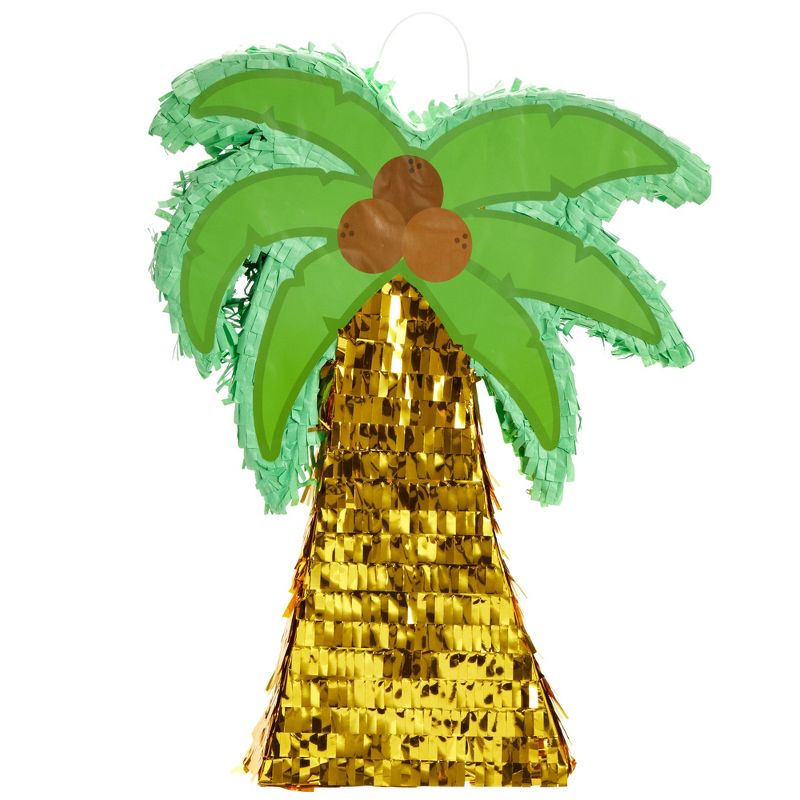 Sparkle and Bash Small Tropical Palm Tree Pinata, Hawaiian Luau Pinata for Summer Birthday Party Decorations (12.6 x 3.0 x 16.9 in), 5 of 9