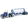 Peterbilt 379 Truck Blue with Pneumatic Tanker Trailer White "Long Haul Truckers" Series 1/32 Diecast Model by New Ray - 2 of 4
