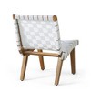Maggift Patio Seating Sets Outdoor, Featuring Unique Design, Ideal for Chats, Perfect for Gardens, Living Spaces, White, 20.25"*28"*29.75" - 3 of 4