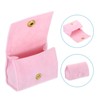 Unique Bargains Velvet Cloth Buckle Closure Portable Jewelry Holder for Rings Earrings - 4 of 4