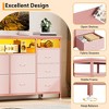 10 Drawer Dresser for 75In TVs, 63" W Long Wide Chest of Drawers, Multi-Functional Storage Organizer Dresser for Closet Hallway Living Room - 3 of 4
