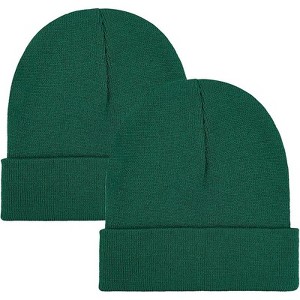 MSDC 1&2 Pack Beanie for Men Women Slouchy Beanie Hats Winter Knit Caps Soft Ski Hat Unisex - 1 of 4