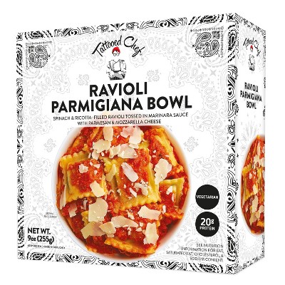Tattooed Chef Frozen Ravioli Parmigiana Bowl - 9 oz