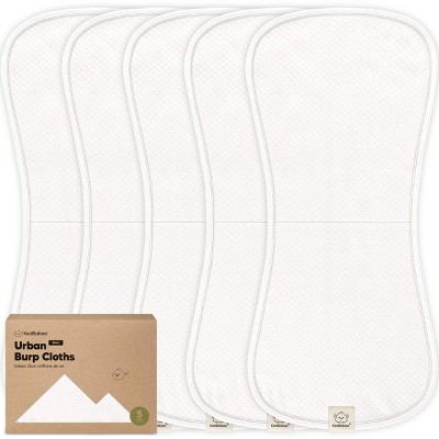 KeaBabies 5pk Organic Quin Baby Burp Cloths for Boys, Girls, Large Absorbent Cotton Burping Cloths for Babies, Newborns