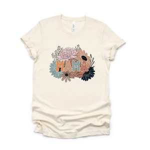Simply Sage Market Women's Mama Colorful Flower Bouquet Short Sleeve Graphic Tee - 1 of 3