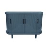 Okak Retro Minimalist Curved Kitchen Sideboard with Gold Handles and Adjustable Dividers for Living Room - 3 of 4