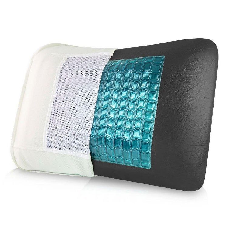 Dr. Pillow CHARCOALED MEMORY PILLOW WITH COOLING GEL LAYER, Blue, 3 of 7
